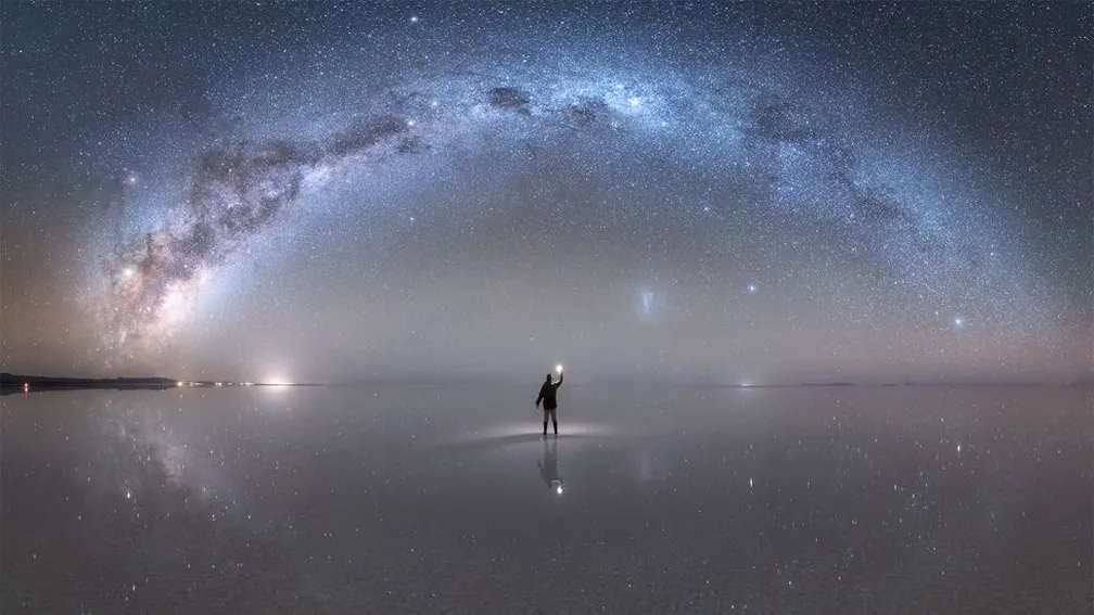 Céu estrelado no salar
